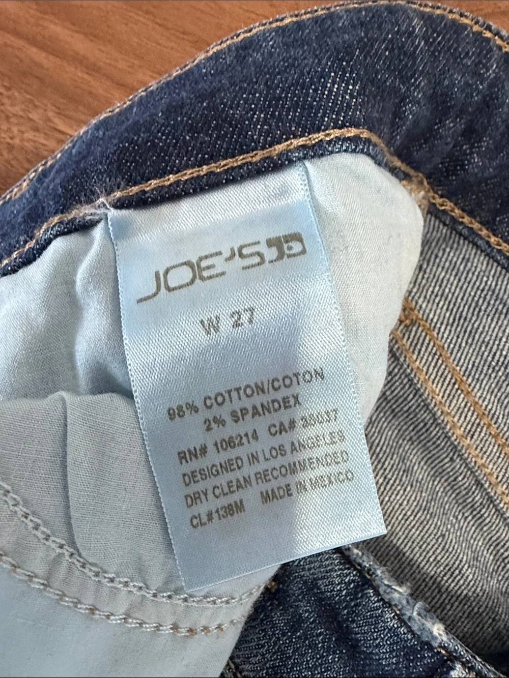 Joe's Jeans Dark Blue Ripped Skinny Jeans